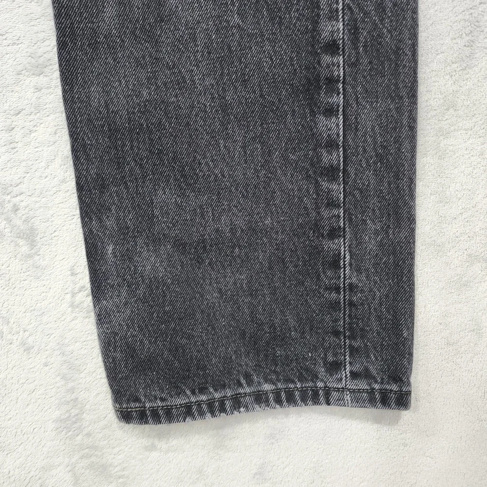 Levi's 501 Jeans Mens 32x30* Black Charcoal Wash Button Fly Straight Leg Denim
